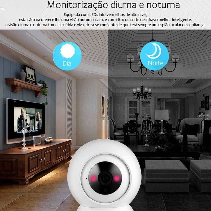 Câmara * FullHD * WiFi * S/Fios * Tuya * SmartLife * CCTV