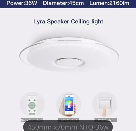 Светодиодный потолочный светильник с Bluetooth