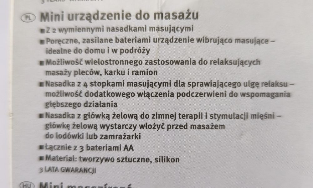 Minimasażer nowy