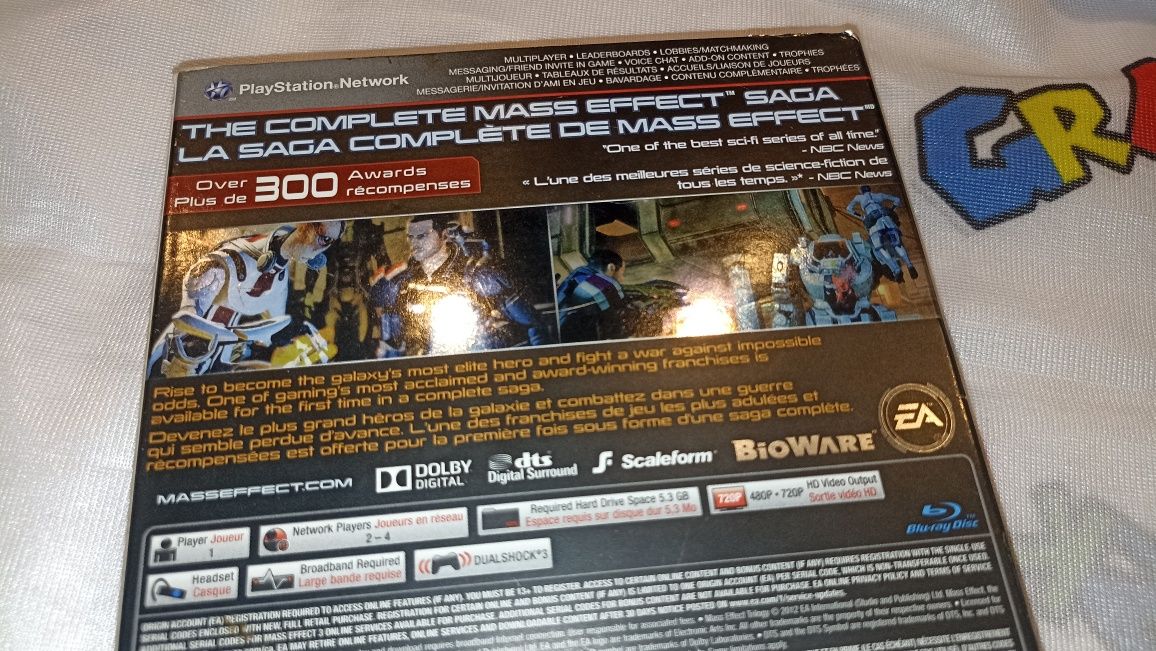 Mass Effect Trilogy Trylogia PS3 rzadkość sklep kioskzgrami