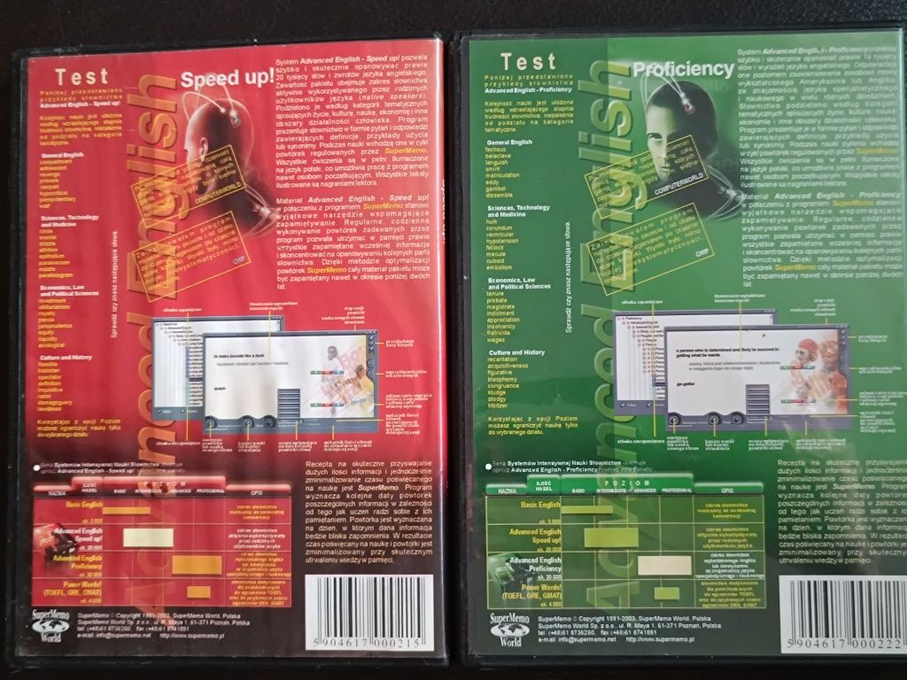 Advanced English : Speed up! + Proficiency zestaw 2 płyt CD