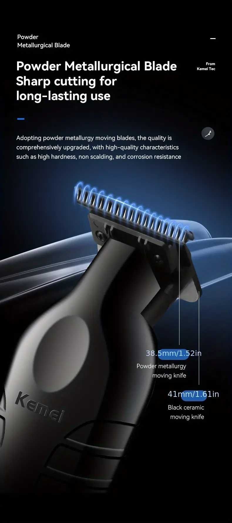 Триммер Kemei KM-2299 для стрижки волос и бороды Hair Clipper
