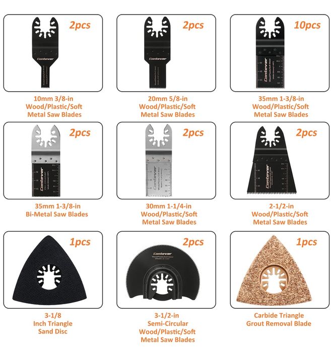 Contever Wielofunkcyjne brzeszczoty do piły