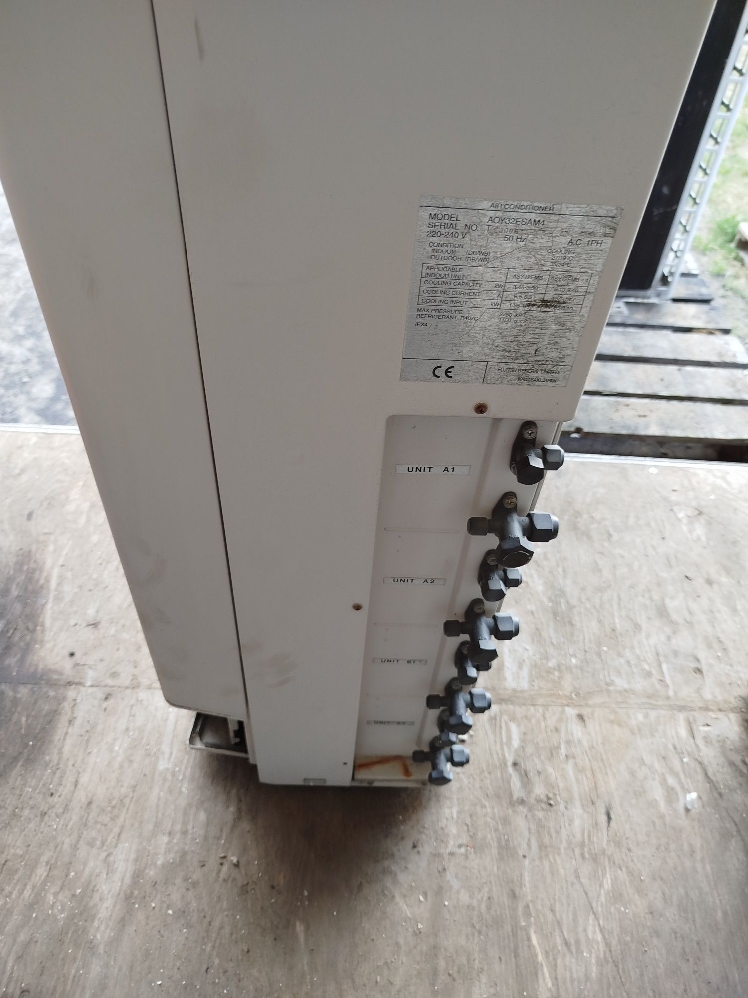 Klimatyzator multi split kaseta Fujitsu