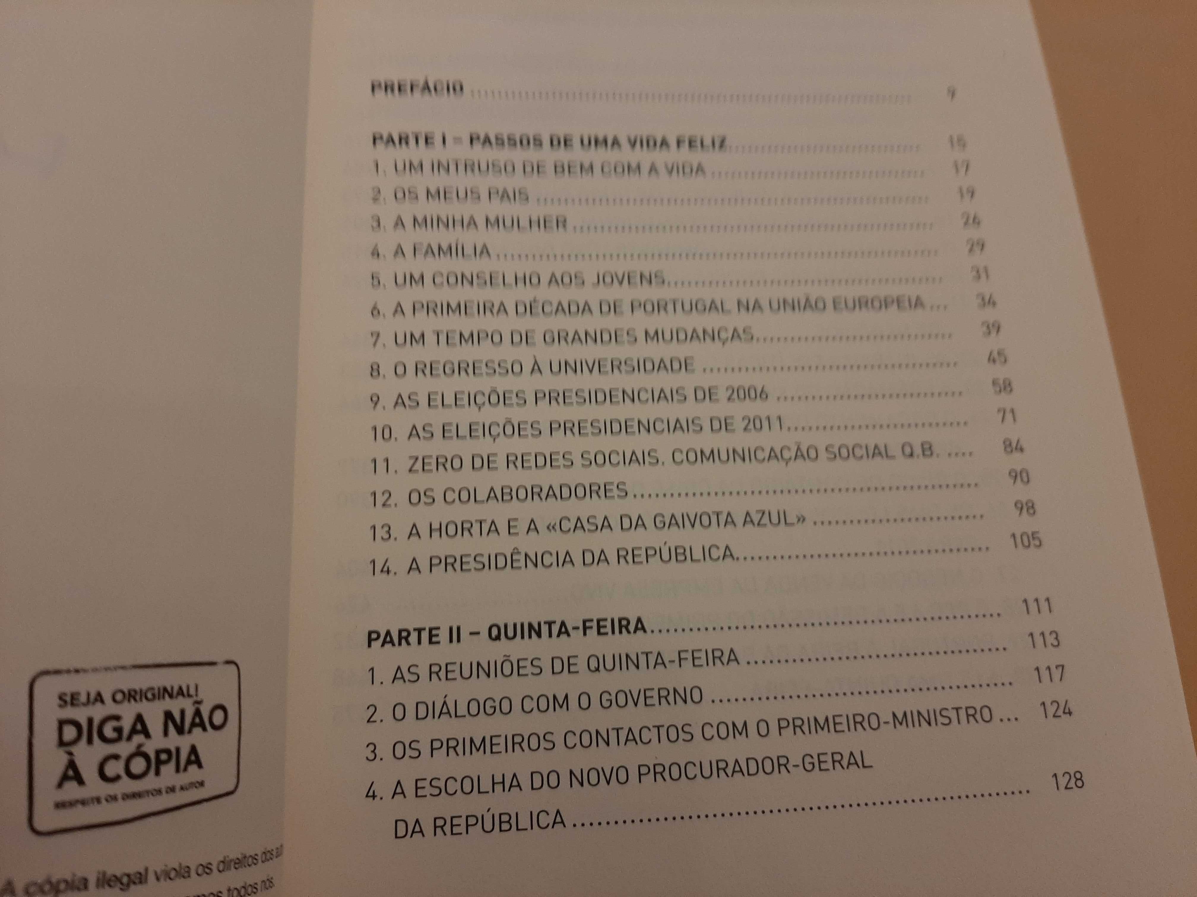 Quinta-feira e Outros Dias// Aníbal Cavaco Silva  Vol 1