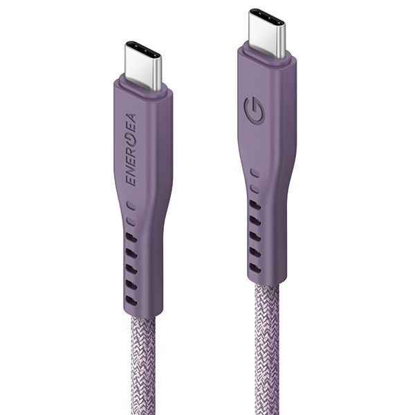 Kabel USB-C Energea Flow 240W 5A - Fiolet 1.5m Ultra Mocny