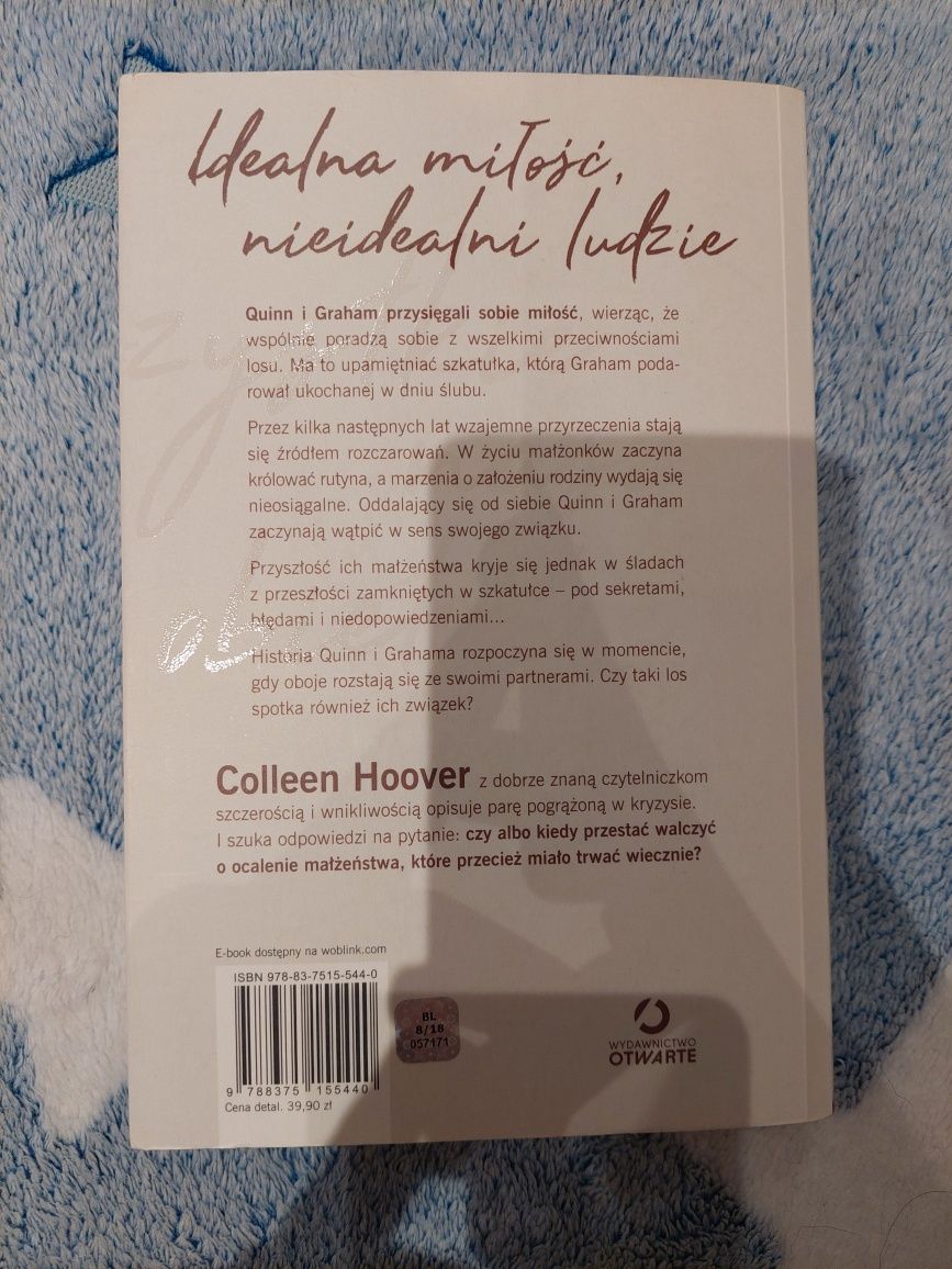 Książka "wszystkie nasze obietnice" Colleen Hoover