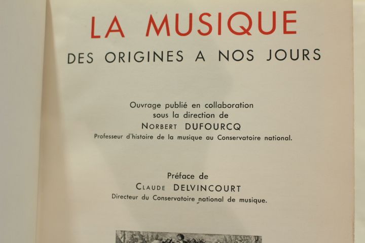 La musique des origines a nos jours - Larousse Livro Raro 1946