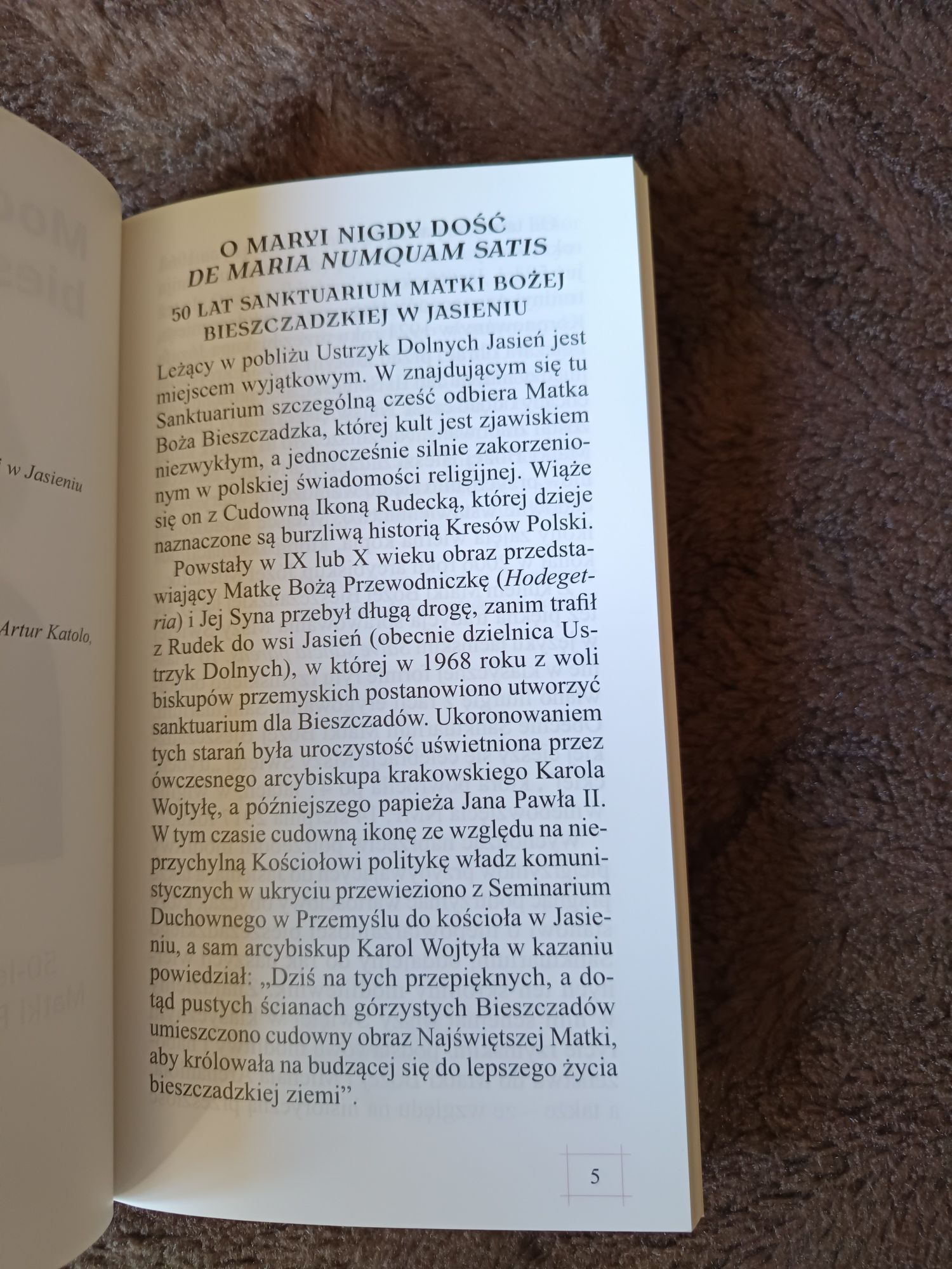 Modlitewnik Bieszczadzki 50-lecie MB Bieszczadzkiej w Jasieniu 2018