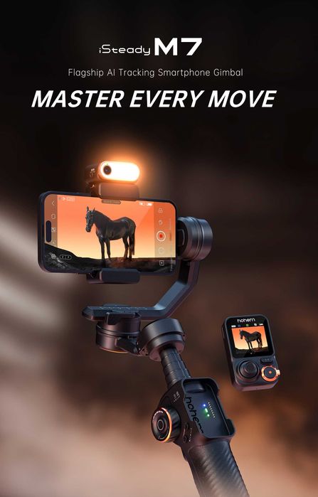 Hohem iSteady М7 стабілізатор з Ai Face Tracking, 3-Axis Phone Gimbal