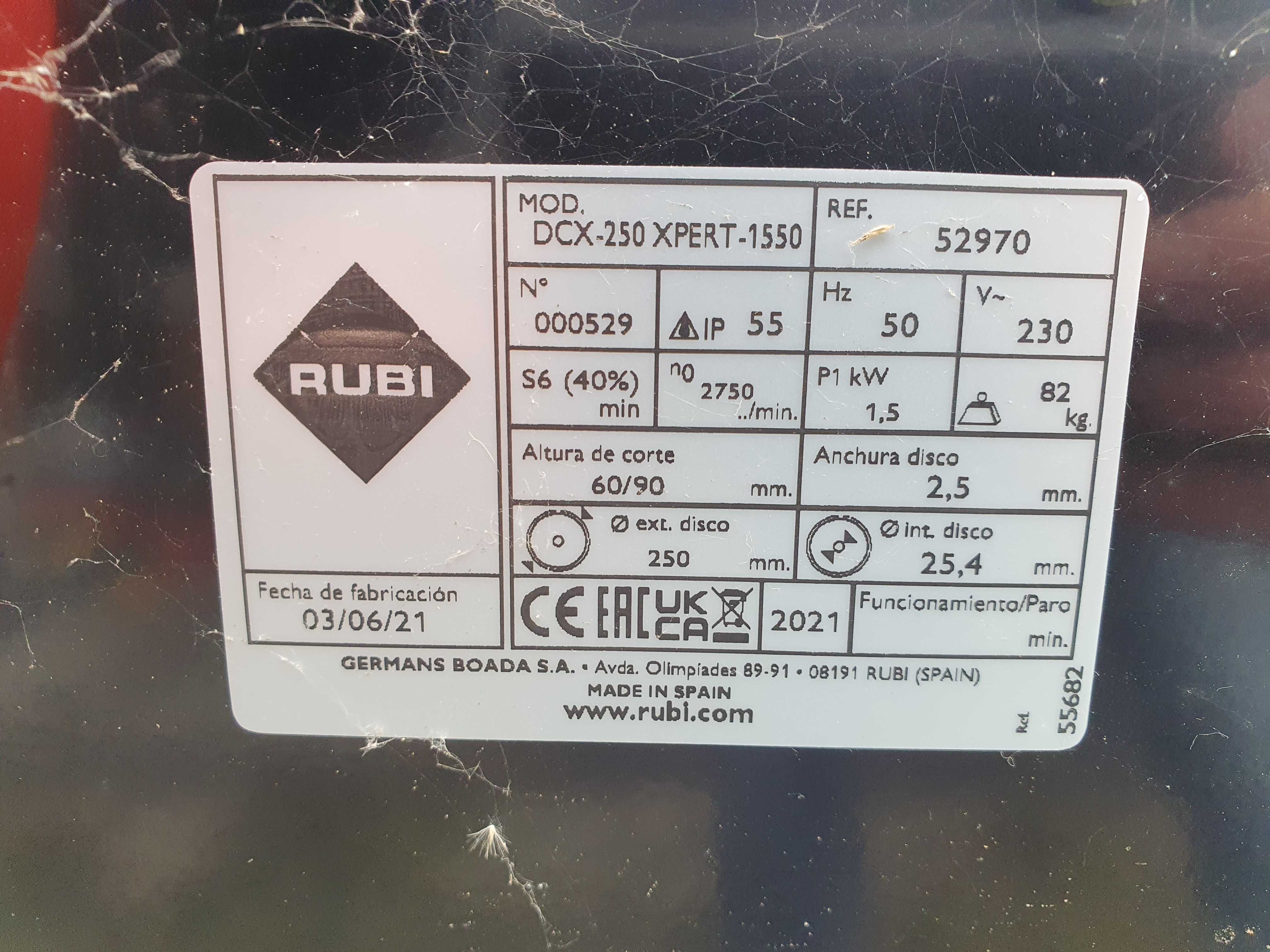 Rubi DCX-250 Xpert -1550