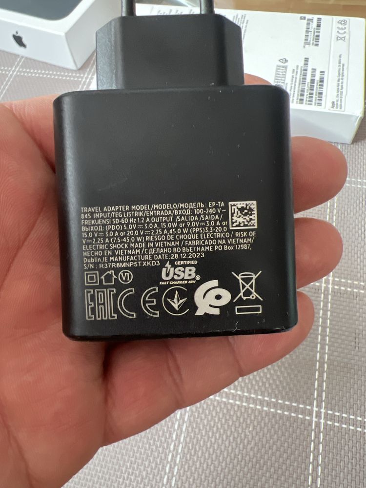 Ładowarka DO Samsung 45W S23/24/25 ULTRA z kablem USB -C do C 5A