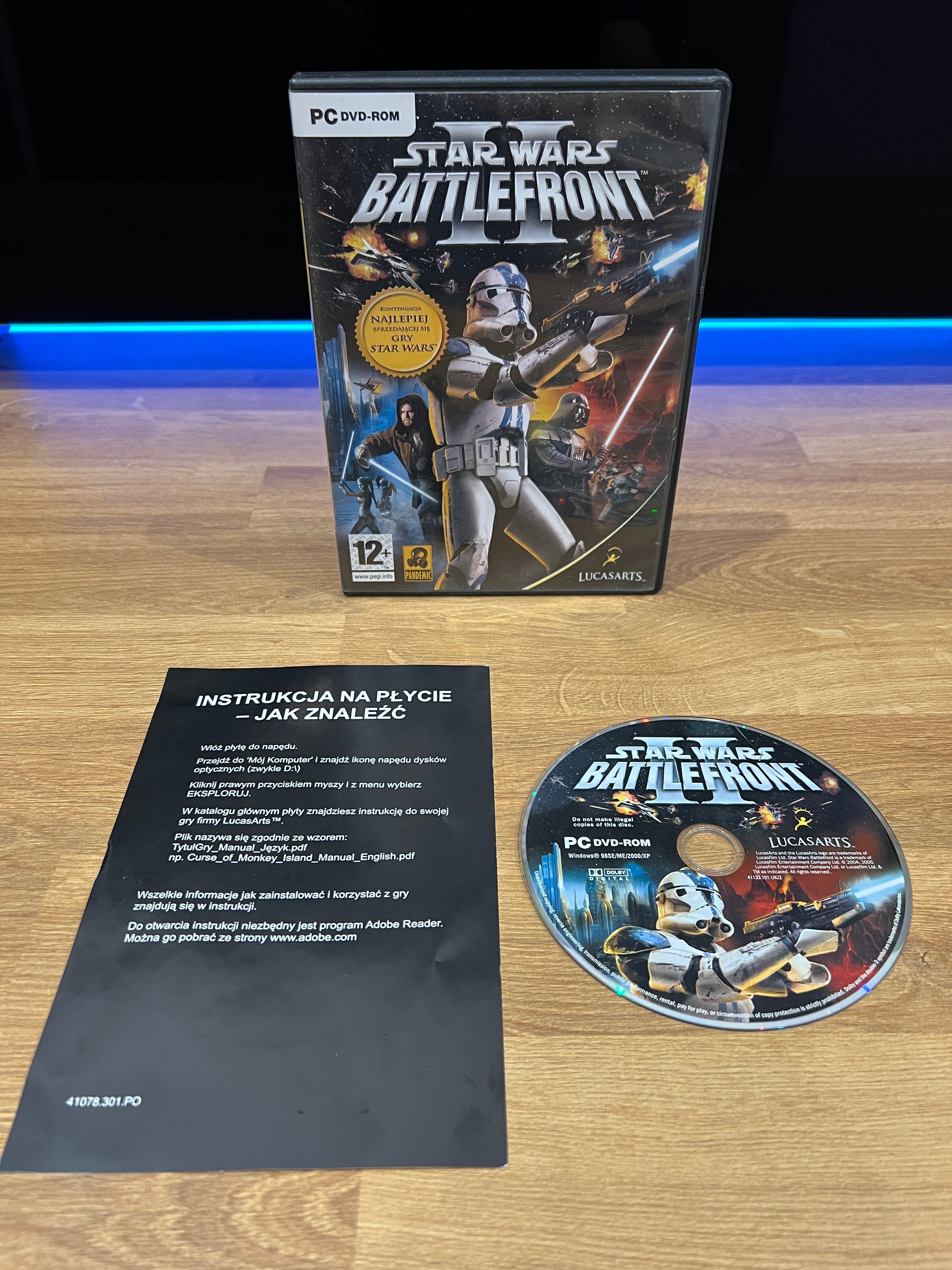 Star Wars Battlefront II (PC PL 2005) DVD BOX premierowe wydanie