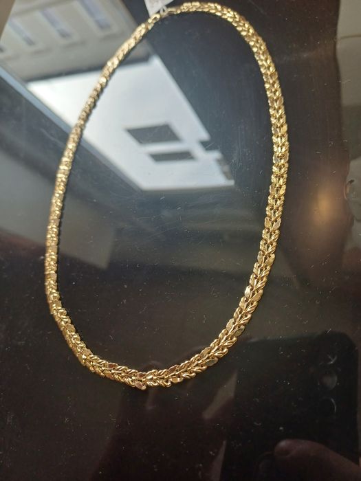 Złota kolia wyrób Włoski