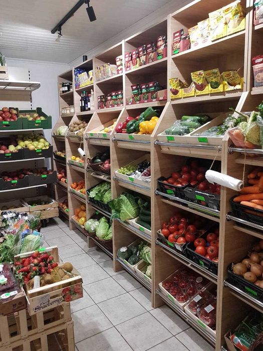 regały NOWE sklepowe na warzywa owoce PRODUCENT warzywniak szer. 66 cm