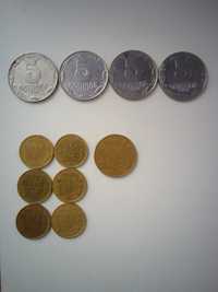Монеты 50 и 10 копеек 1992