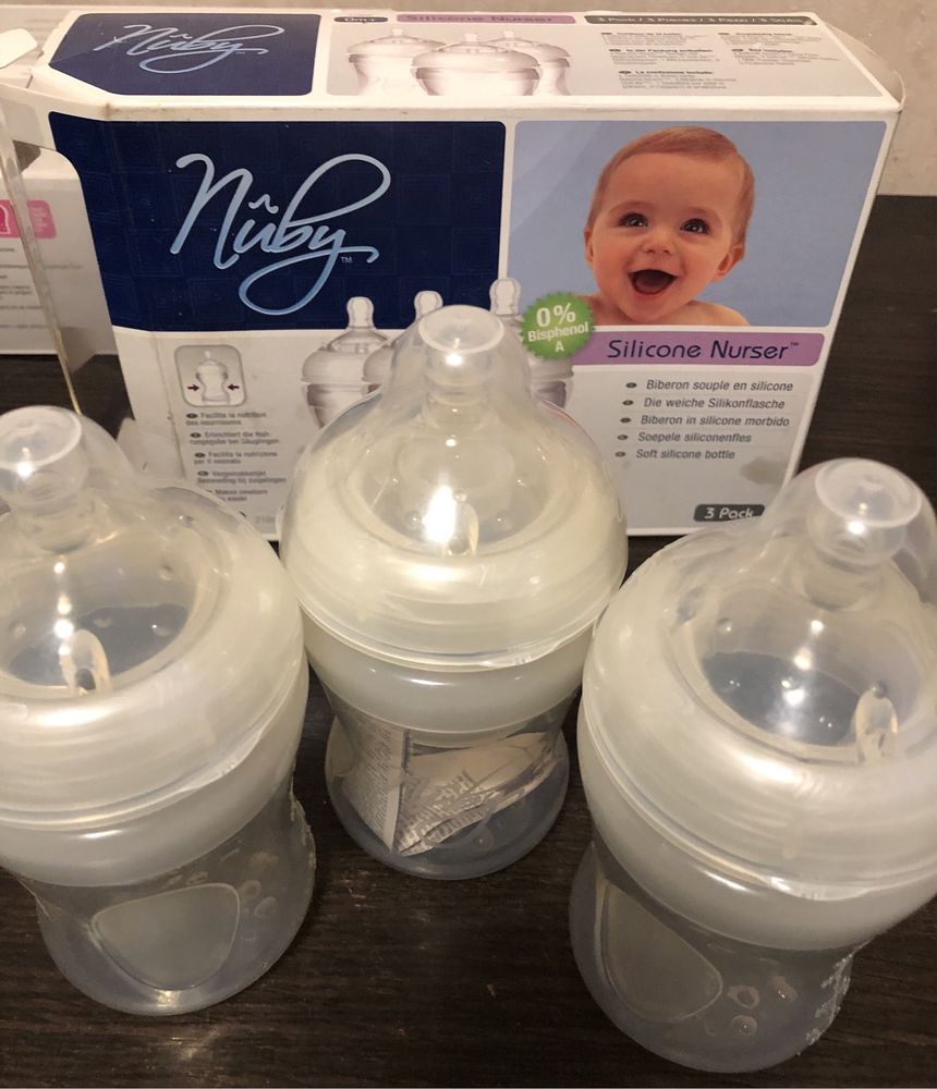 Набор бутылочек Nuby SoftFlex, Silicone Nurser