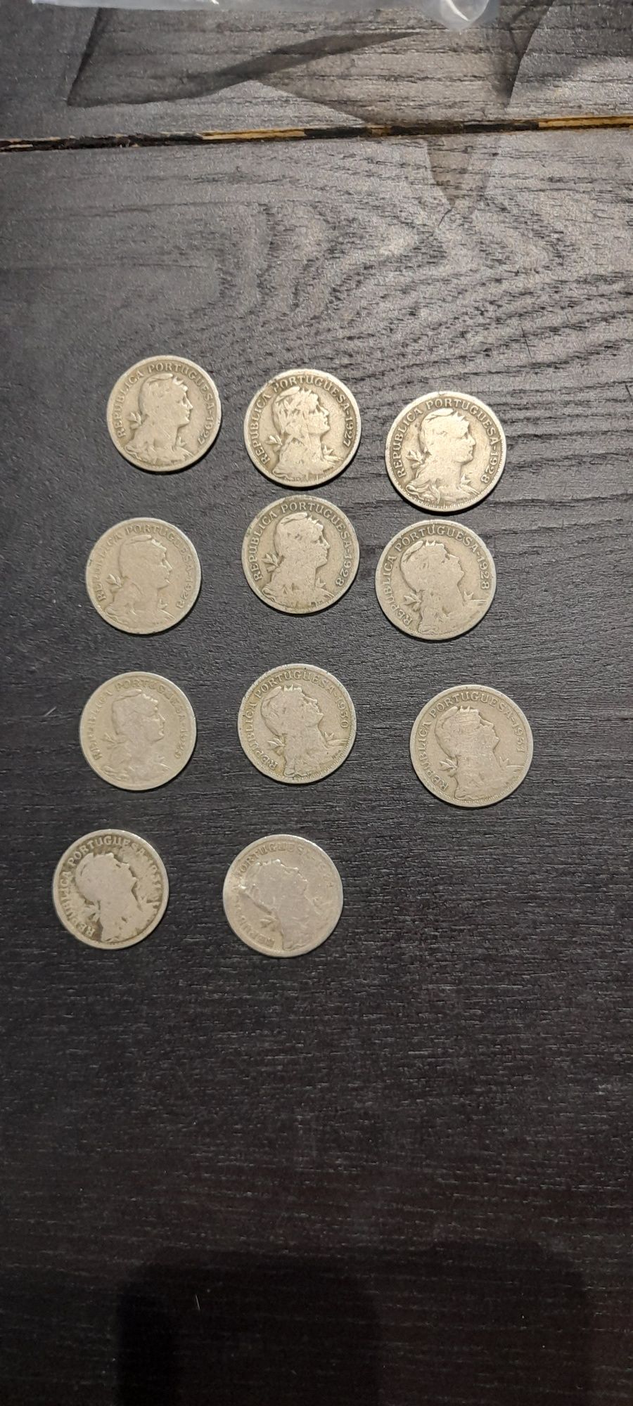 Moedas 50centavos 1927,28,29,30,31