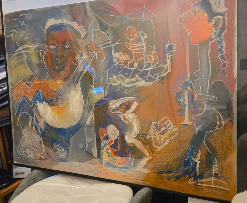 Ulisses e as Sereias com Guitarra Portuguesa - Fado 2 de Júlio Pomar