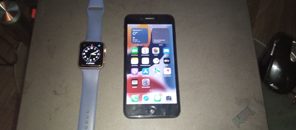 Iphone 7+ 128gb apple watch series 3 42mm