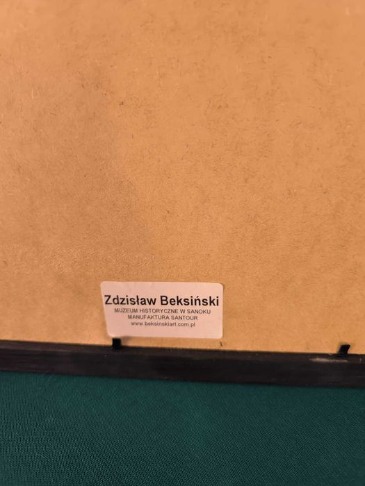 Beksiński Sygnatura Reprodukcja obrazu Z. Beksińskiego AF75 CERTYFIKAT