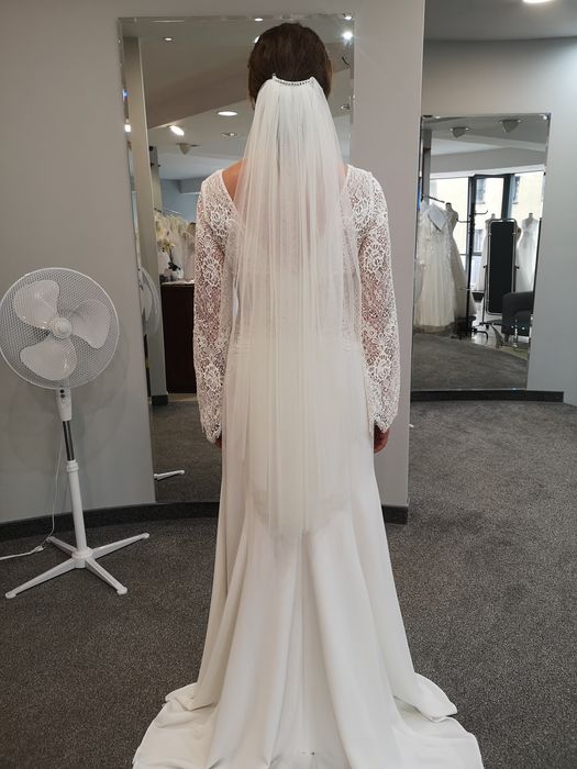 welon ślubny 100 cm