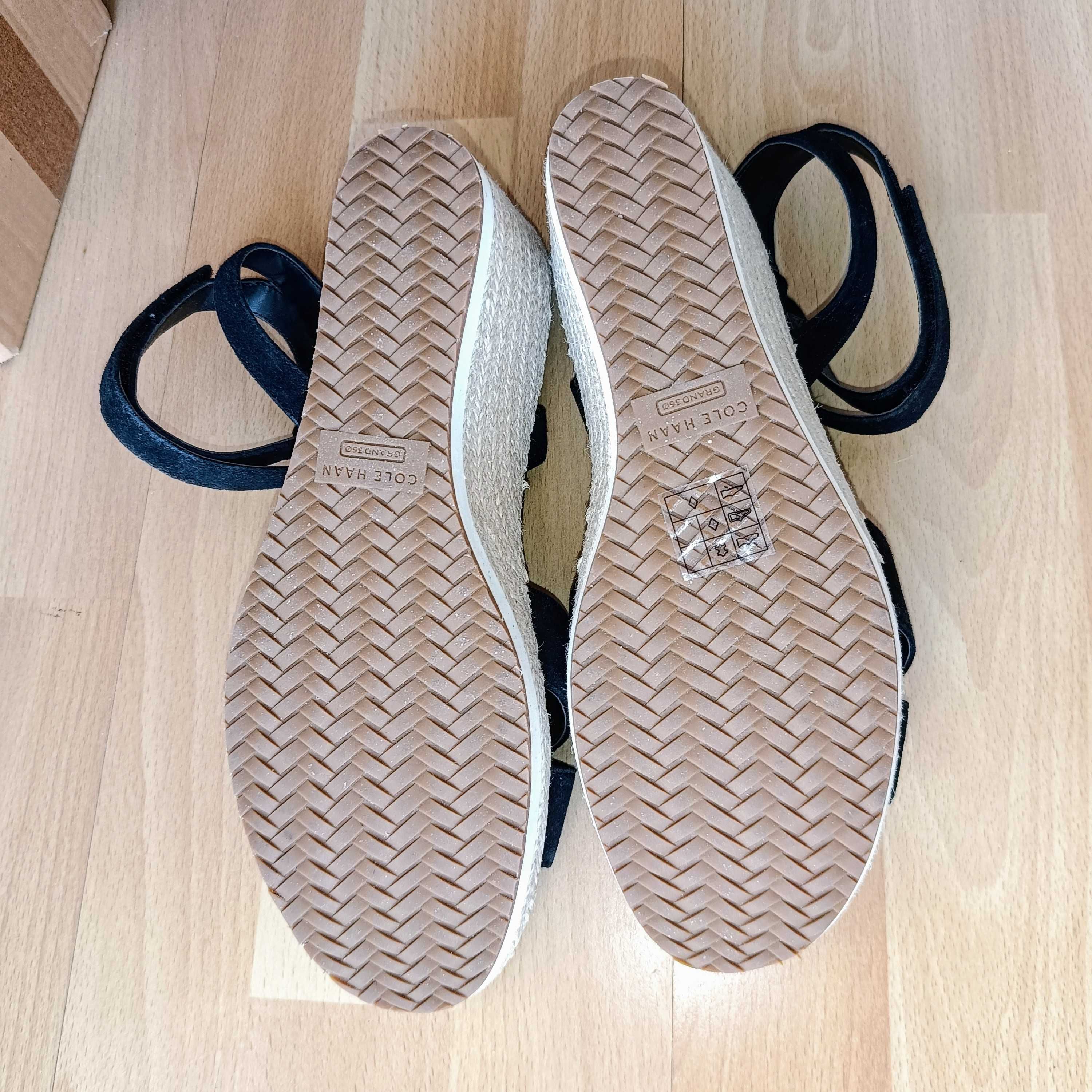 Cole Haan sandały na koturnie rozmiar 9,5 B / 26-26,5 cm nowe