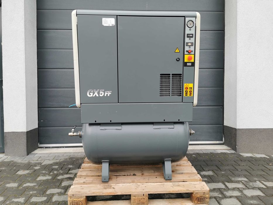 KOMPLET sprężarka śrubowa 5.5kw ATLAS COPCO kompresor 800l/min 9,8 bar