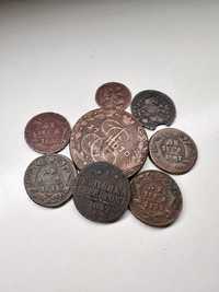 Монеты, 5 копеек, денга, полушка, царизм