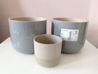 IKEA nowe osłonki doniczki ceramiczne 4 sztuki 15 i 9 cm