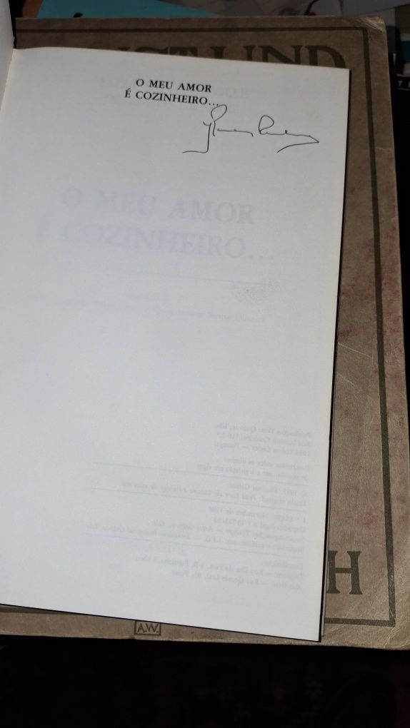 O meu amor cozinheiro livro receitas culinária Elisa Meurville