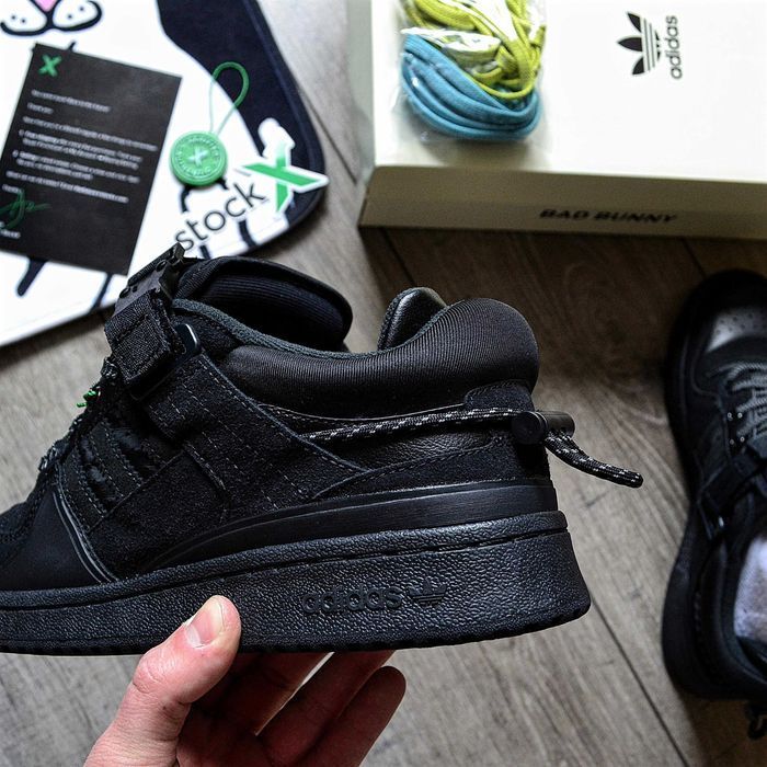 Мужские кроссовки adidas x Bad Bunny Forum Buckle Low 'Core Black