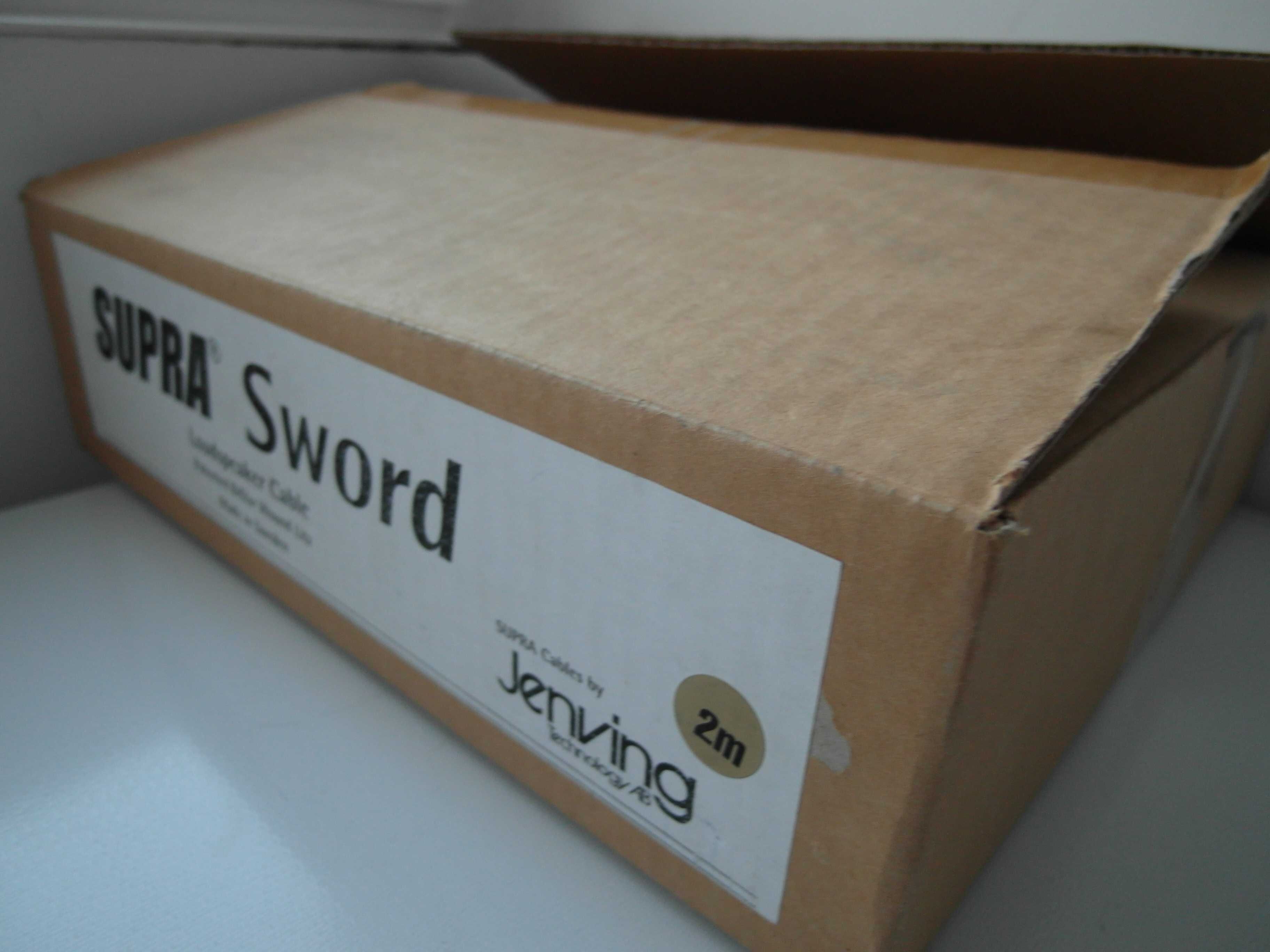 SUPRA SWORD kable głośnikowe audiofilskie 2x2m