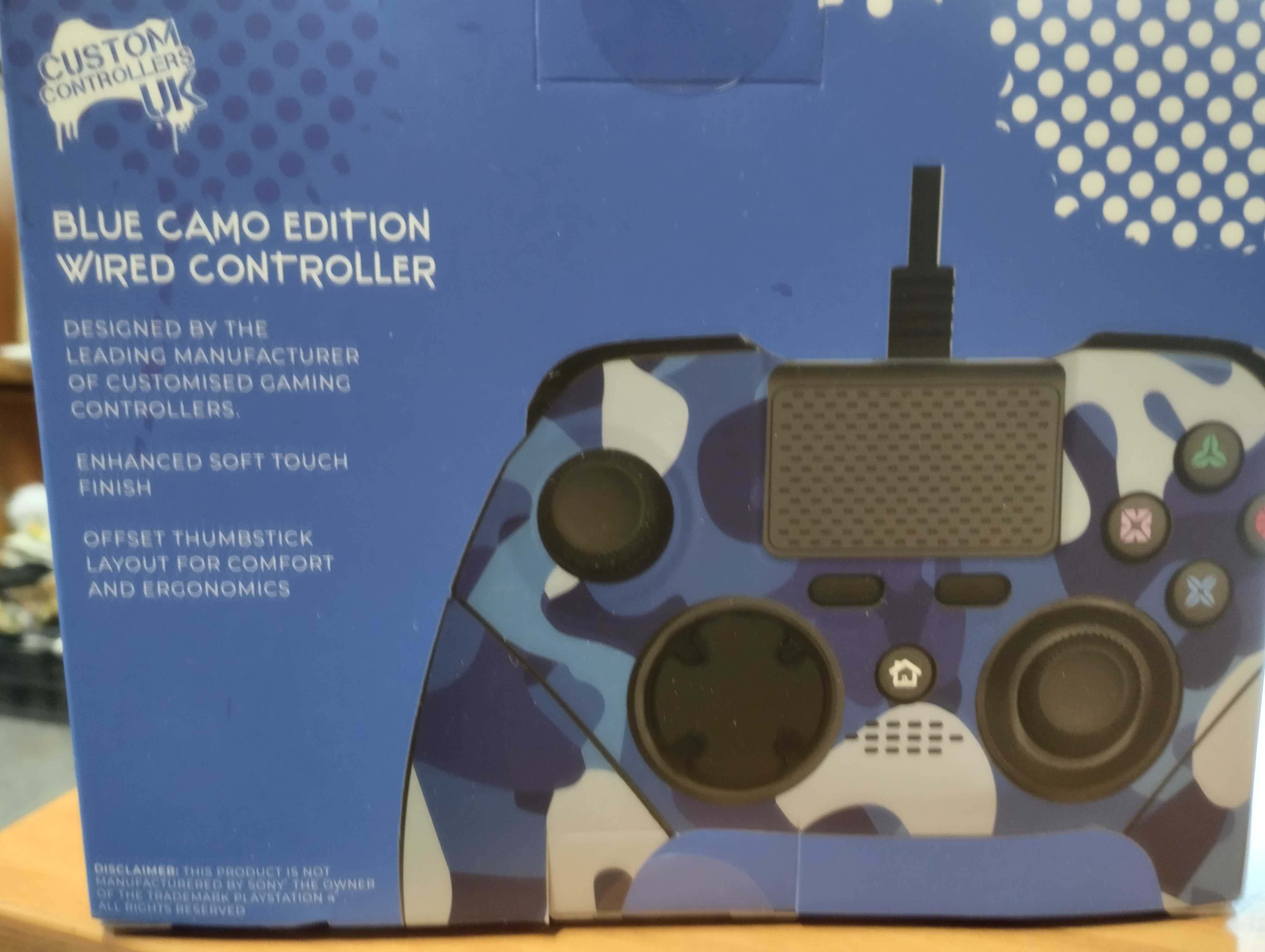 kontroler PS4 blue camo edition
