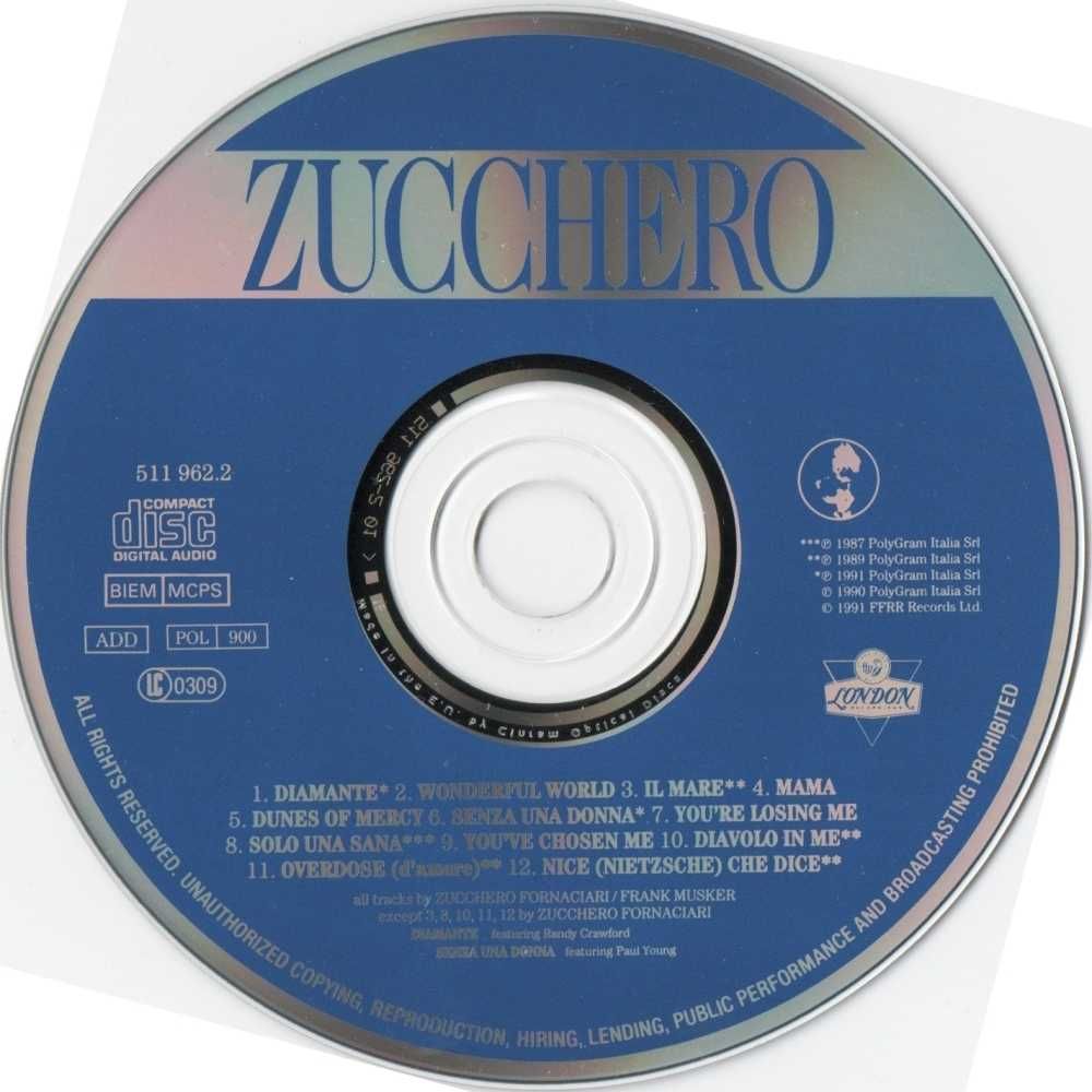 Zucchero - Zucchero Płyta CD