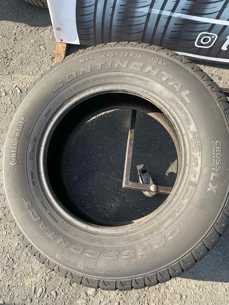 Шини 235/70 R16 пара Continental, 7мм 2022р, всесезон