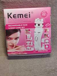 Електрична щітка для обличчя Kemei  5 в 1 масажу, глибока очистка