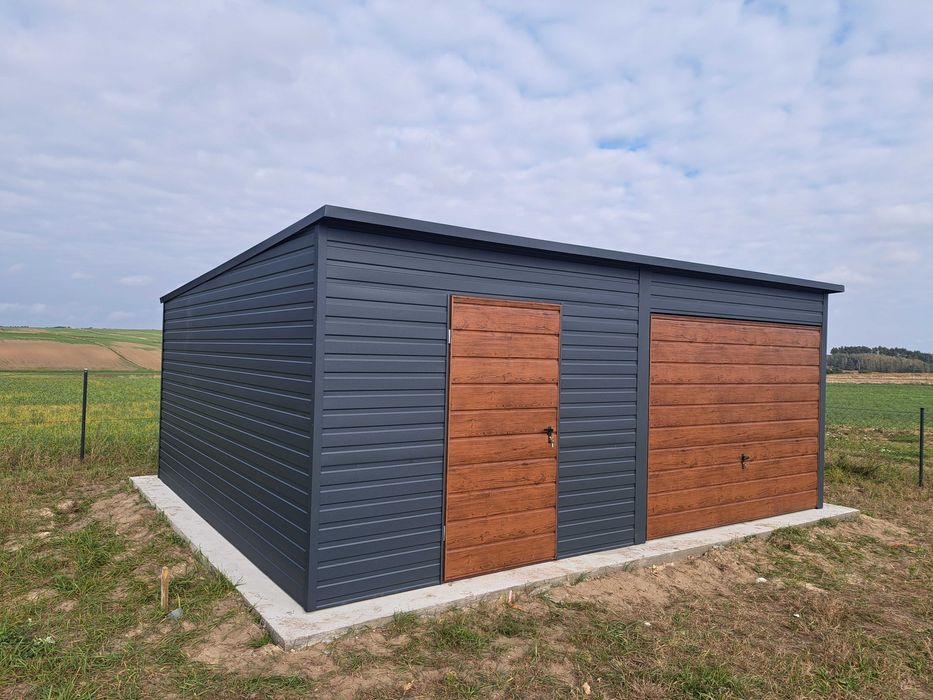 Garaże blaszane drewnopodobne lub kolory producent transport cały kraj