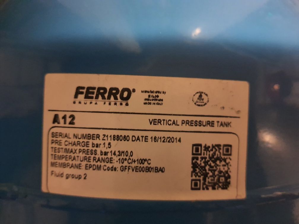 Naczynie przeponowe Ferro A12