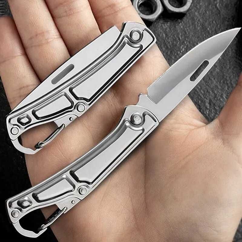 Scyzoryk Kieszonkowy - 16 cm Chrom - Składany Nożyk - Brelok do Kluczy