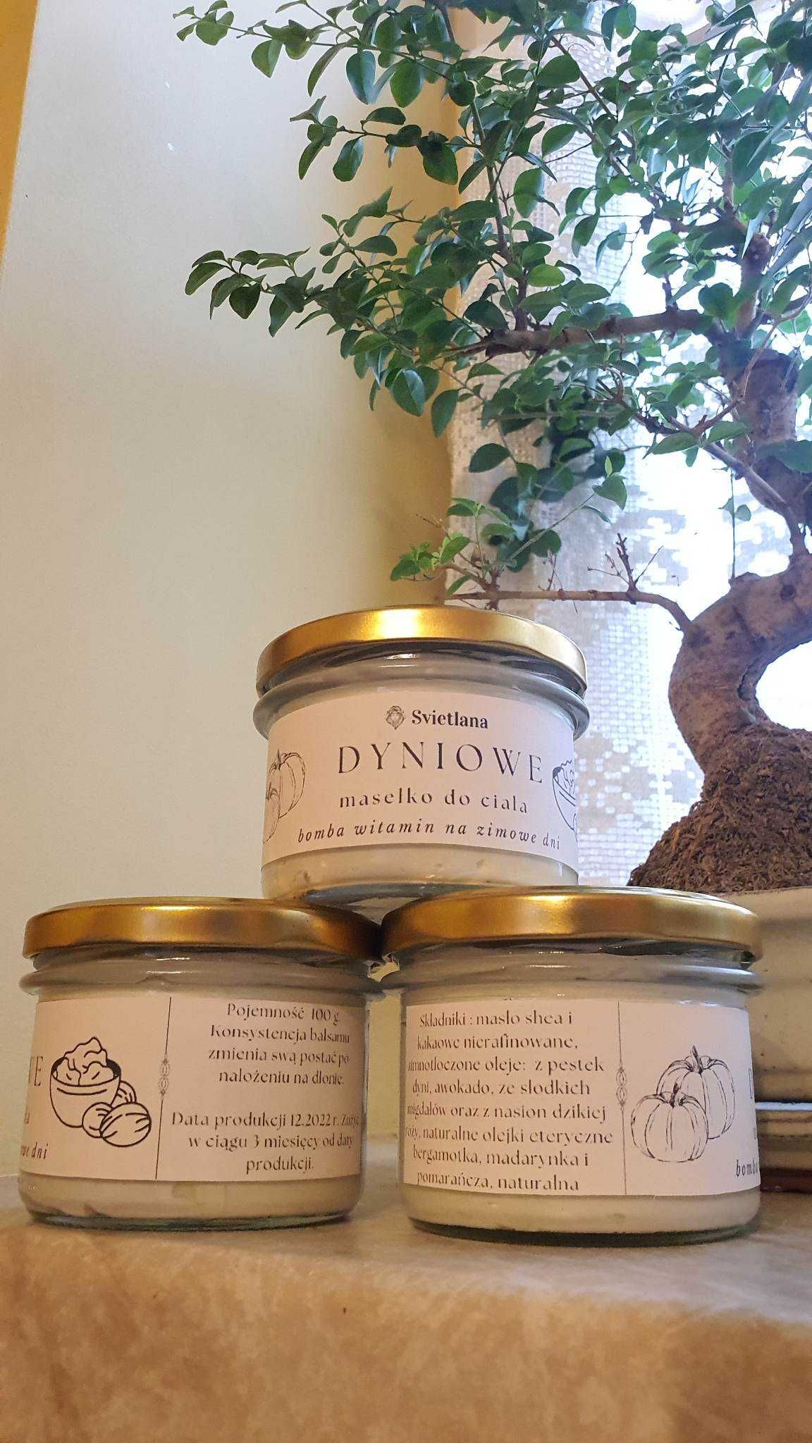 Masełko Dyniowe do Ciała, Naturalny Krem/ Balsam Nawilżający