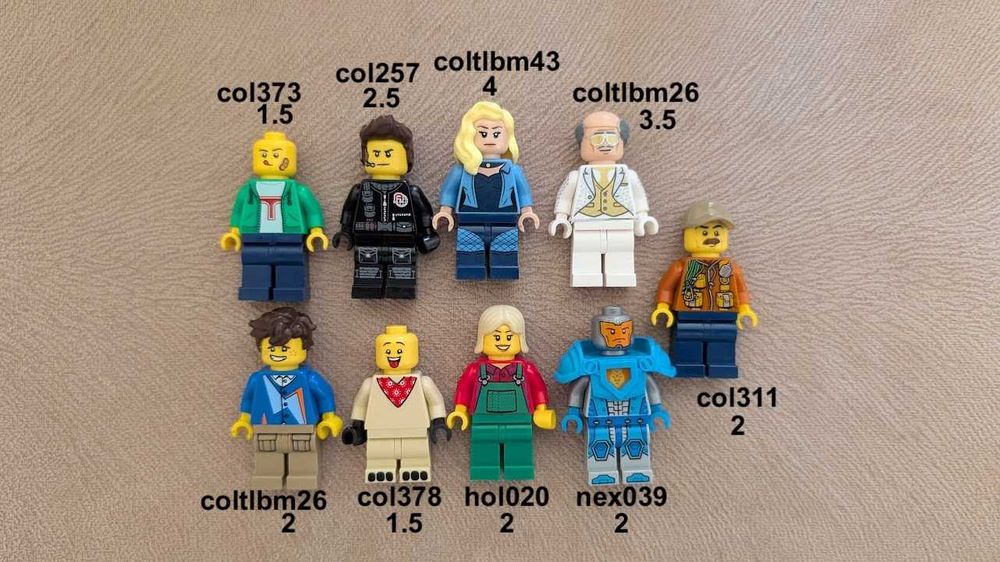 9 Minifiguras Lego Collectible