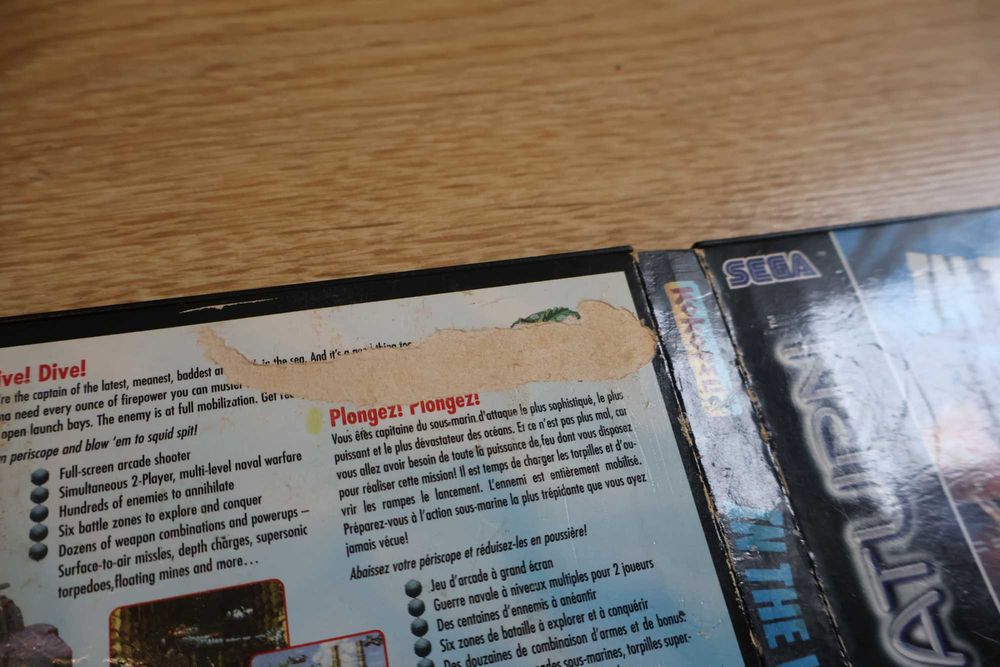 Gra na Sega Saturn In The Hunt PAL 3x ANG Unikat dla Kolekcjonera