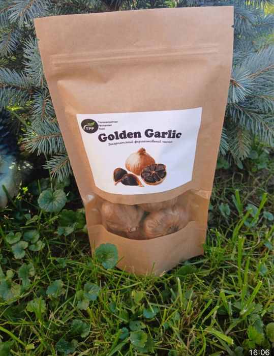 Ферментований  чорний часник , органічний продукт із Закарпаття