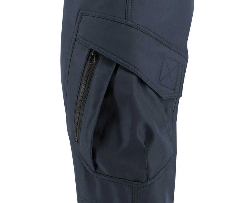 Брюки тактичні зимові теплі темно-синій, чорний СОФТШЕЛ,рипстоп