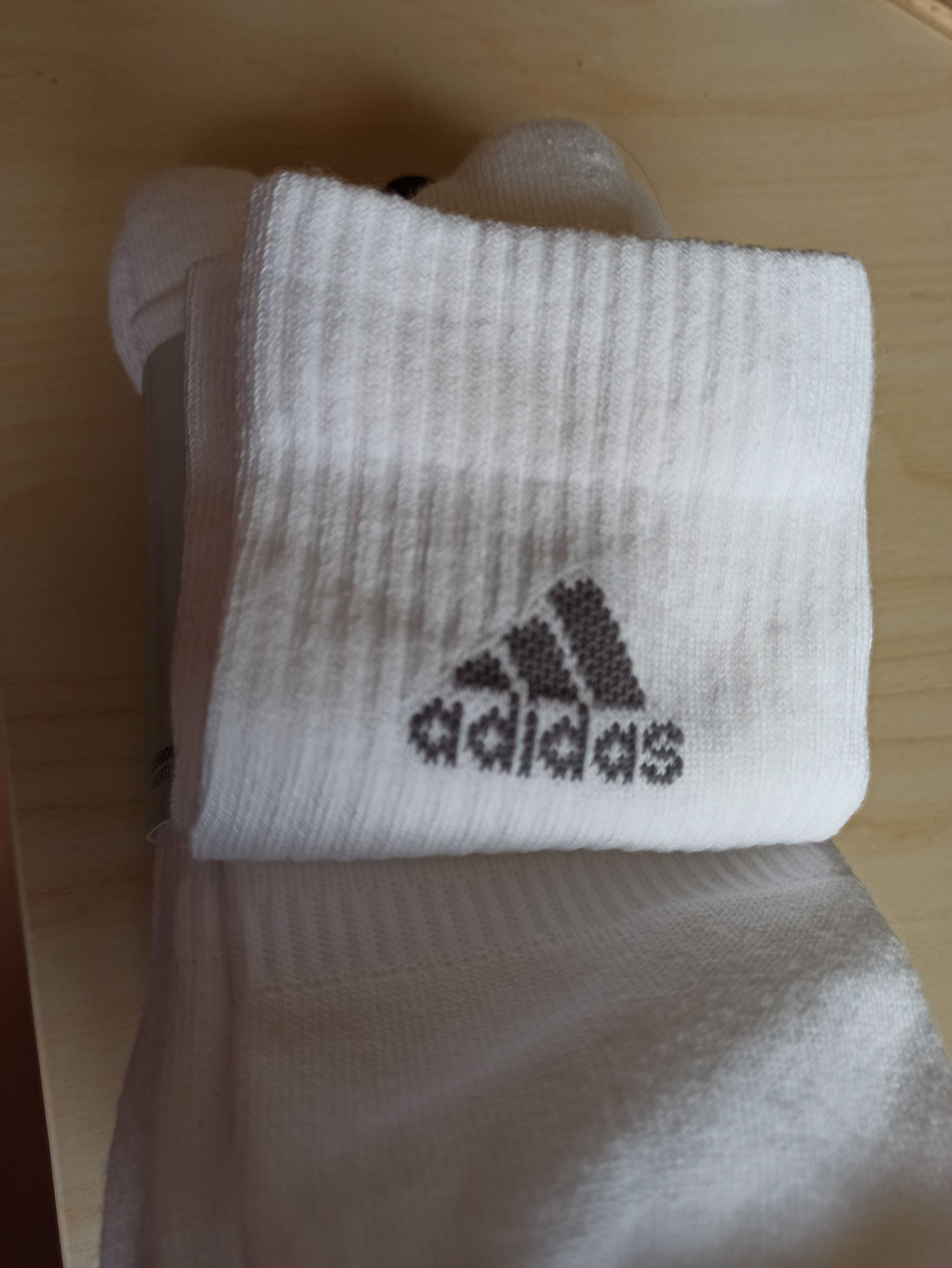(42-46 DUŻE) Nike białe w trójpaku, skarpety wysokie skarpetki