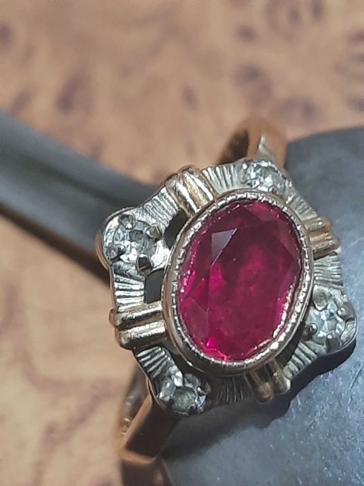 кольцо с гранатом СССР