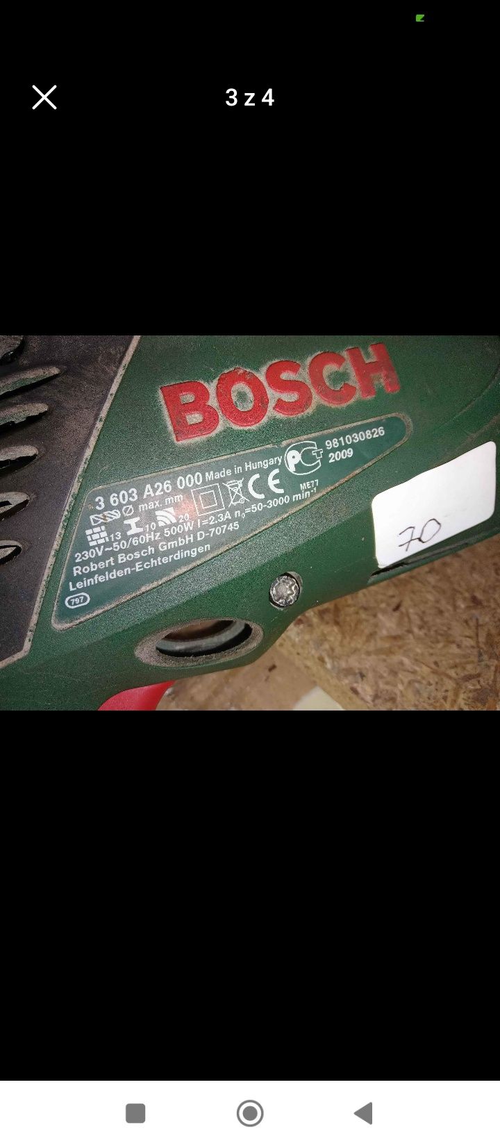 Wiertarka Bosch 500 w