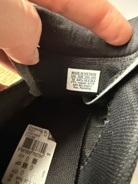 Вело взуття mavic crossride sl 44.5/28.5 shimano