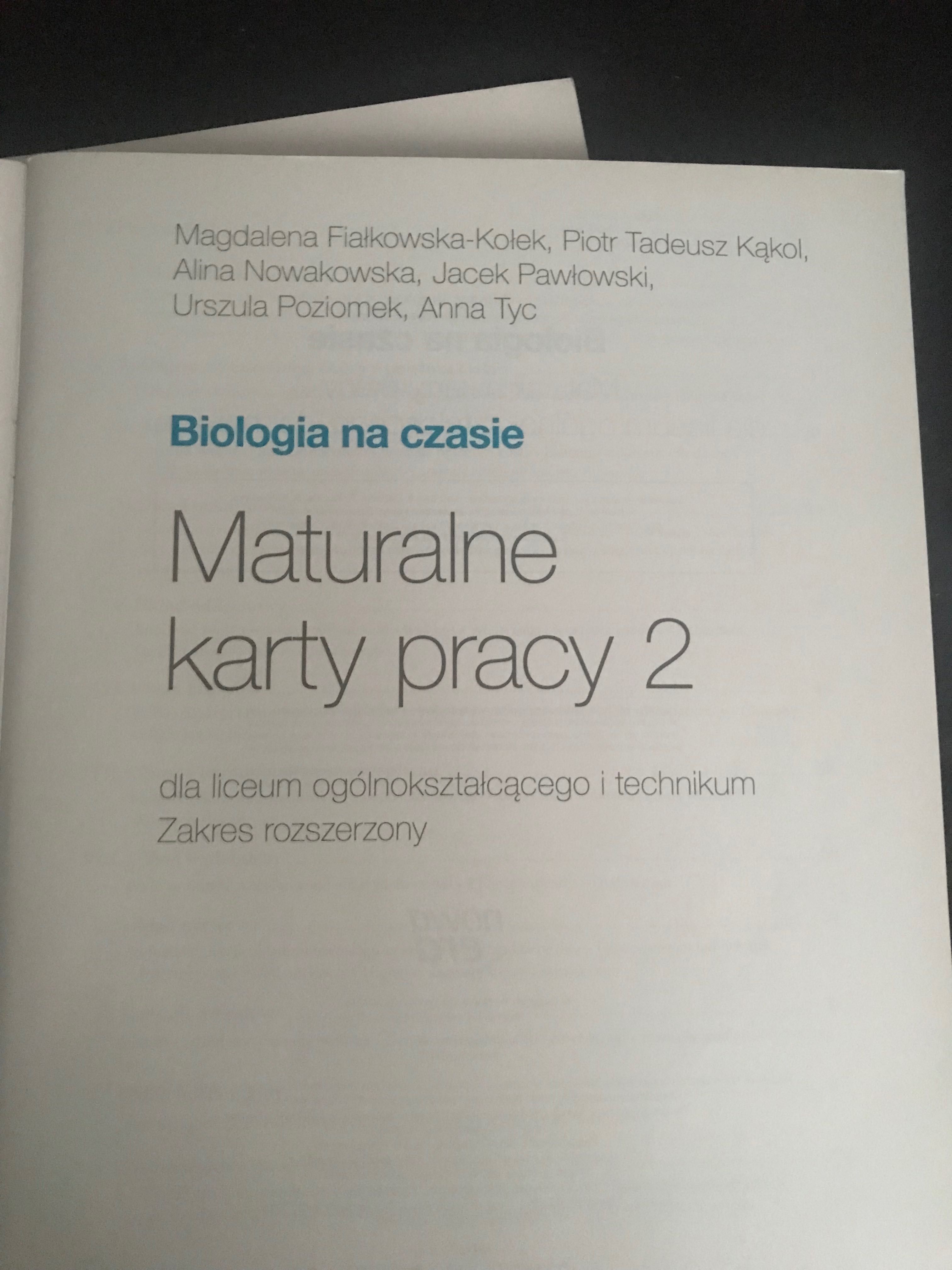 Karty maturalne Biologia 2